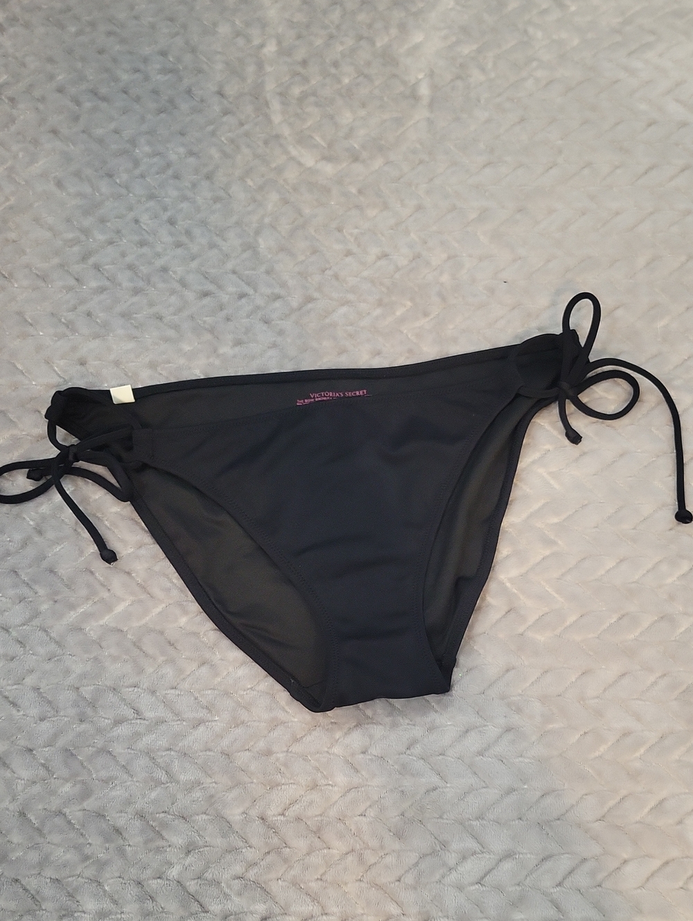 Victoria's Secret Black Tie-Side Bikini Bottom